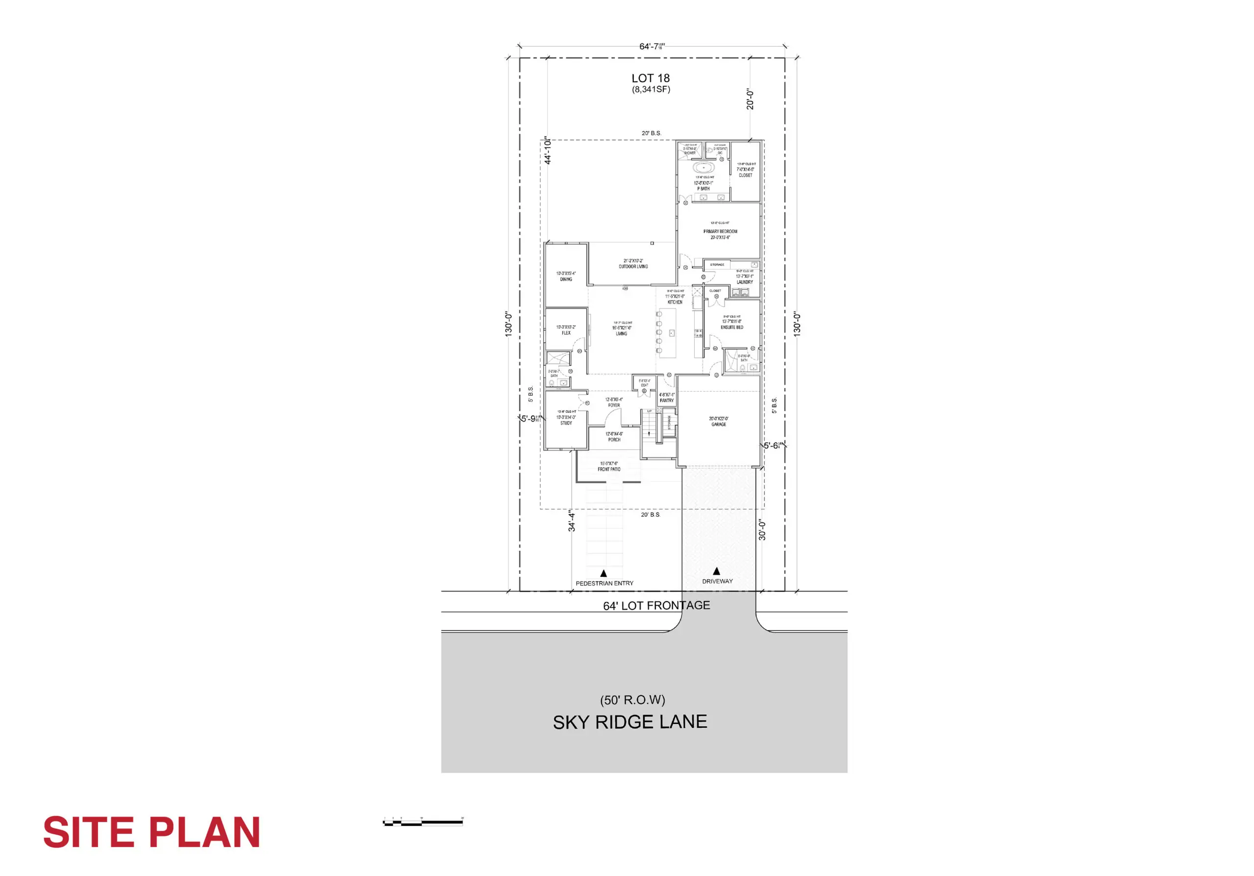 LOT 18 - SEINA 3730 LD SITE PLAN