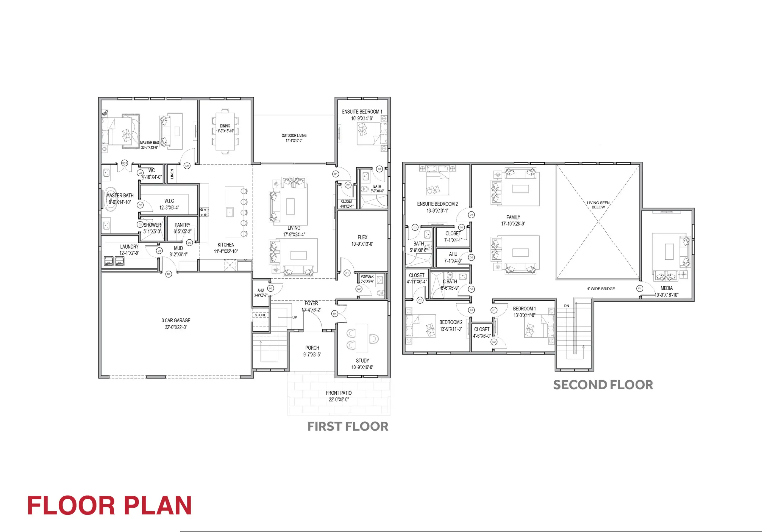 LOT 27_CUL DE SAC (4,432 RD) - FLOOR PLAN